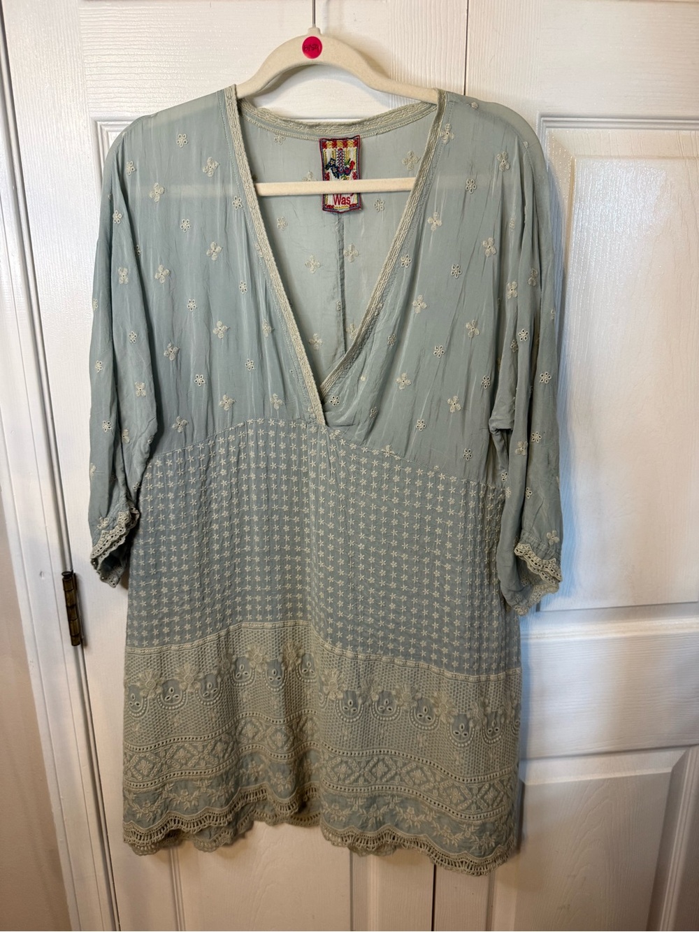 Johnny Was  Embroidered V-Neck Tunic